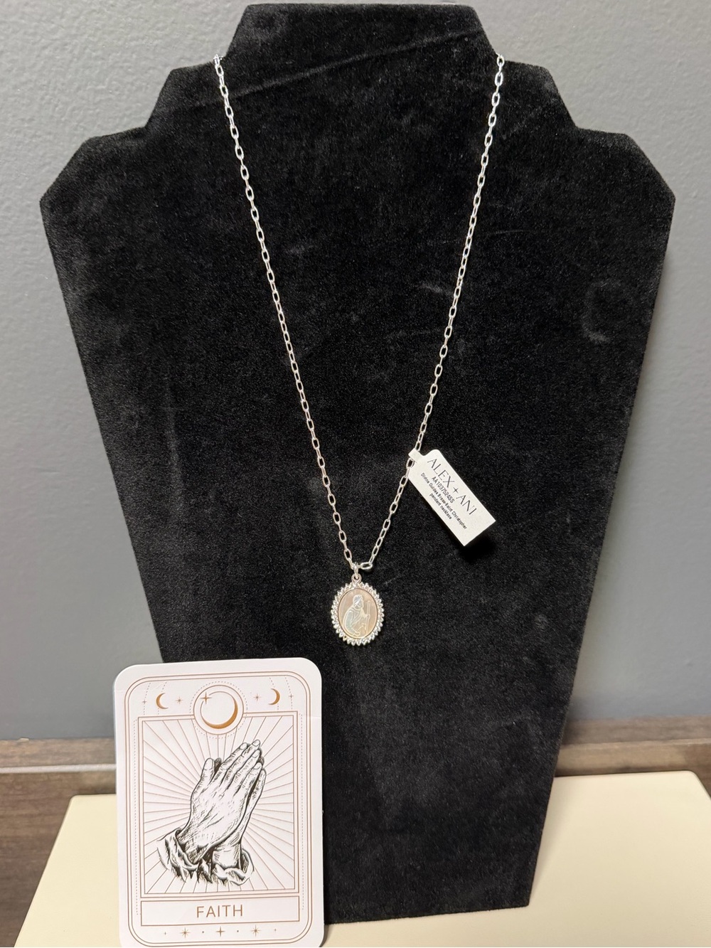 NWT Alex and Ani Divine Guides St. Christopher Pendant Necklace Silver